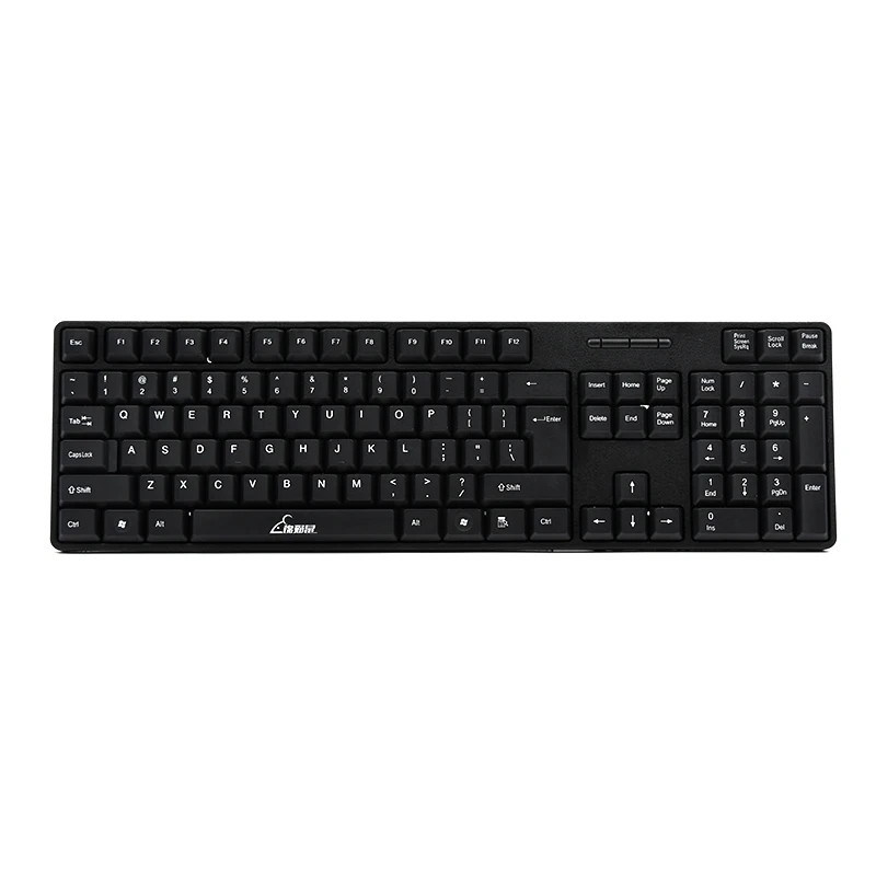 

JINMS BK10 Wired Business Office Keyboard Free Sample Lightweight Durable Keyboard Ergonomic Rounded Kaycaps, Black