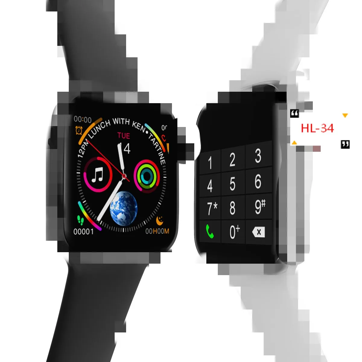 

HL-34 smart watch NFC Health and exercise bracelet band Function waterproof watch iwo11 iwo 12