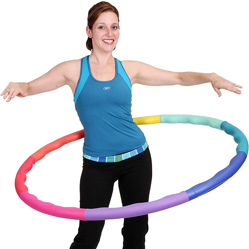 

Premium NBR Foam Surface Detachable Hula hoops for Adults and Kids, Customized color