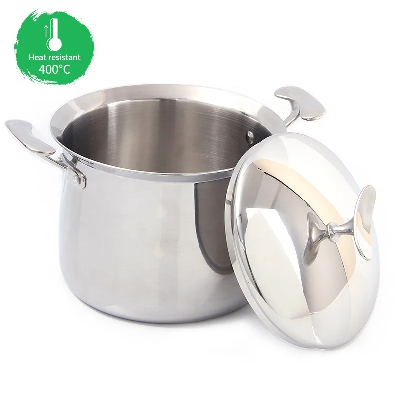 

kitchen energy saving heavy 3 layer stainless steel 22cm 24cm 26cm 28 cm cooking big soup pot with lid