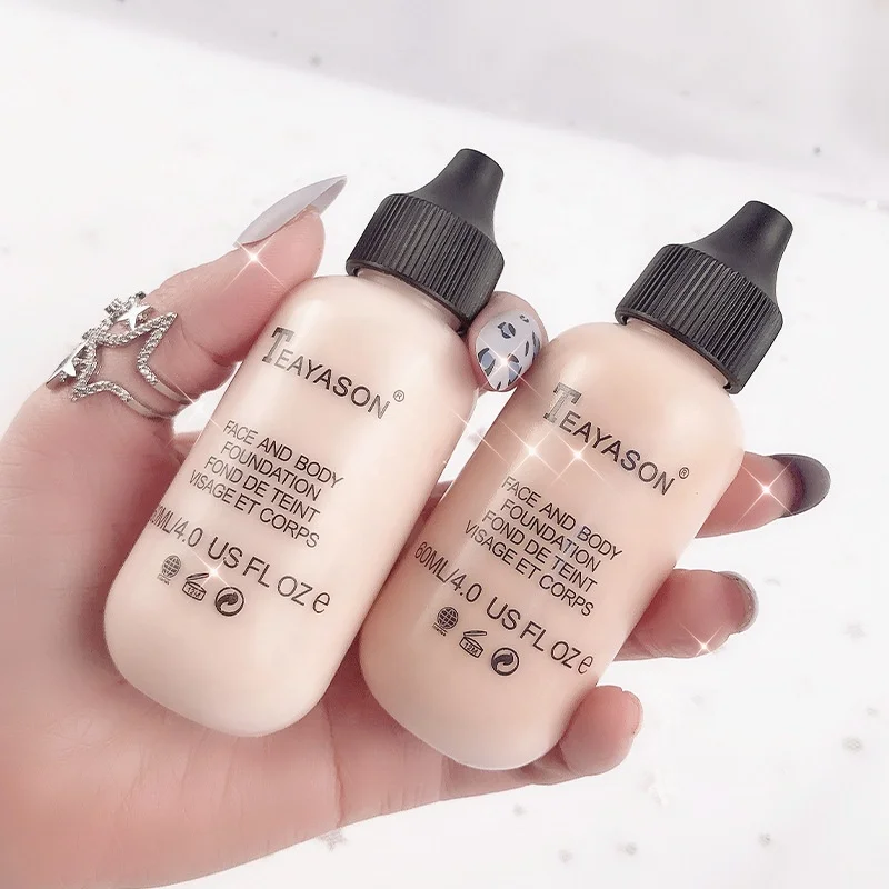 

6 Colors Oil Control Concealer Liquid Foundation Beauty Moisturizing Brightening Whitening Skin Tone Foundation Cream