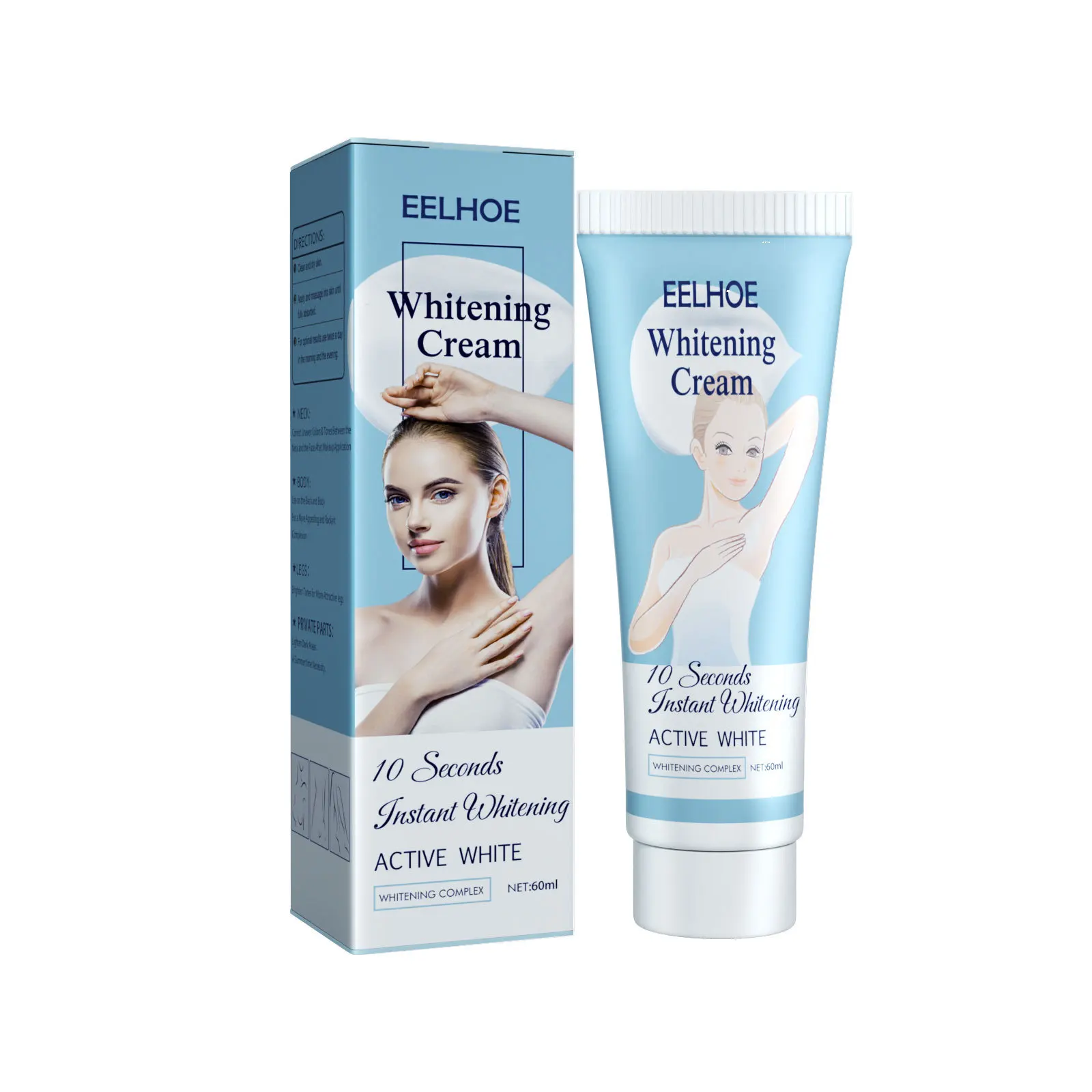 

Wholesale Arm Elbow Knee Brightening Underarm Cream Skin Neck Armpit Body Armpit Whitening Cream Lotion For Underarms 60ml