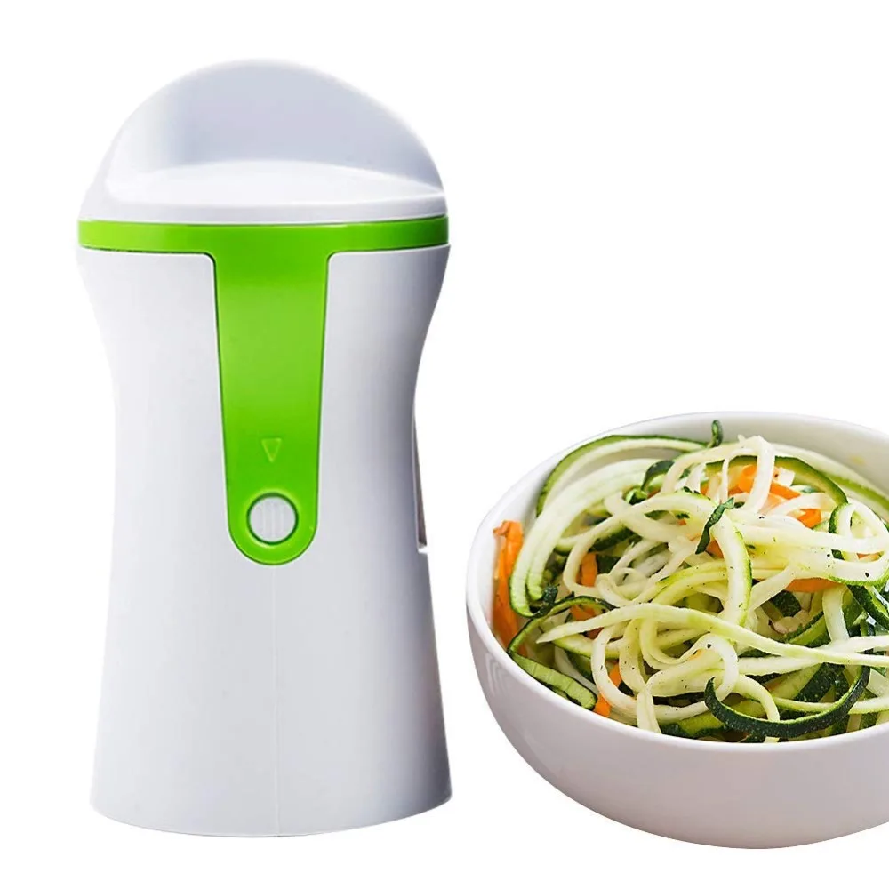

The New Multifunctional Vegetable Cutter 3 In 1 Spiral Funnel Shredder Rotary Grater Kitchen Accessories, As photo