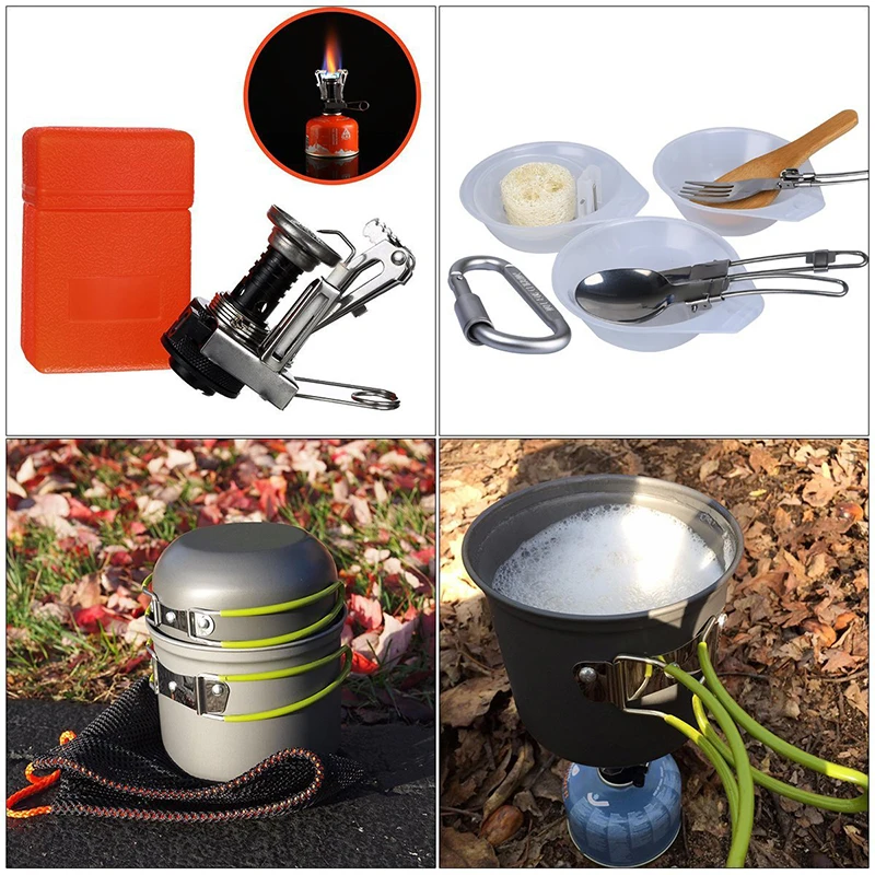 High Quality Outdoor Camping Cook Set Aluminum Camping Cookware Set For