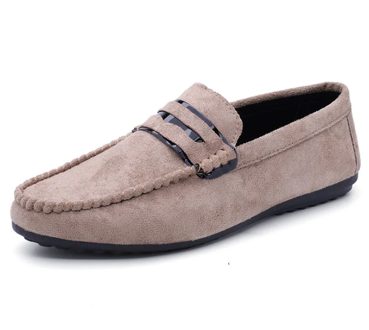 

New design factory wholesale custom casual fashion lazy person soft sole for men suede shoes, Picture