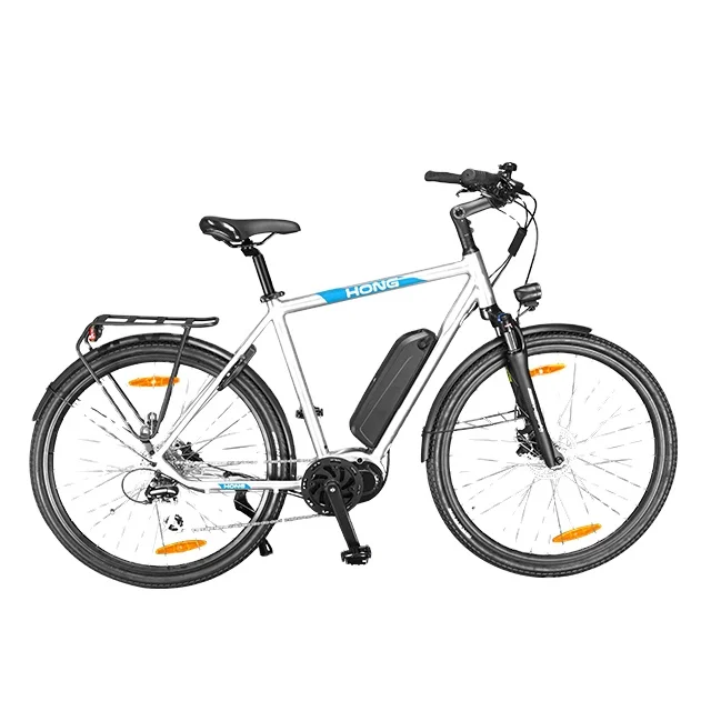 

27.5inch Electric Bicycle Adult Men 36V 250W Mid Motor 8 Speed Shift Alloy Frame Hydraulic Disk Brake Free Shipping