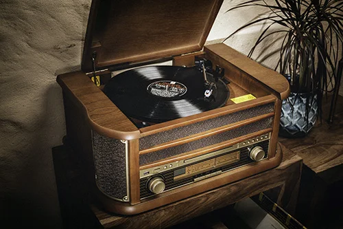 Old Style Classic Vinyl Record Player Retro Wooden Turntable - Buy 