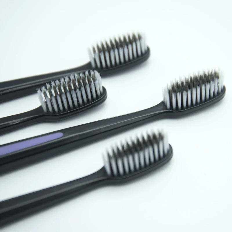 

Single bamboo charcoal filament soft toothbrush for adults