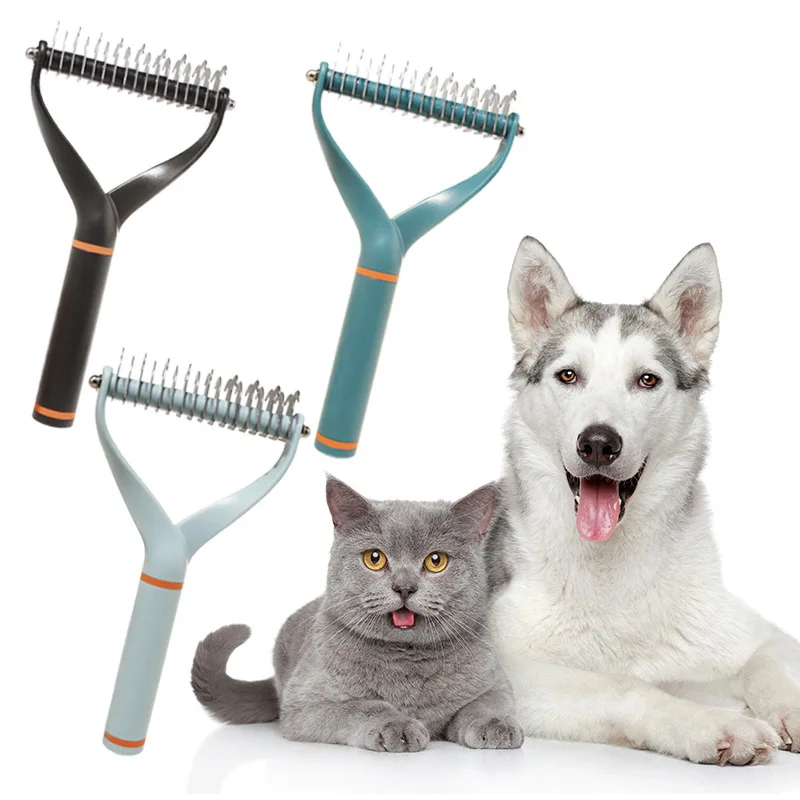 

New Pet Hair Open Knot Beauty Comb Letter Y Pet Hair Brush Remover