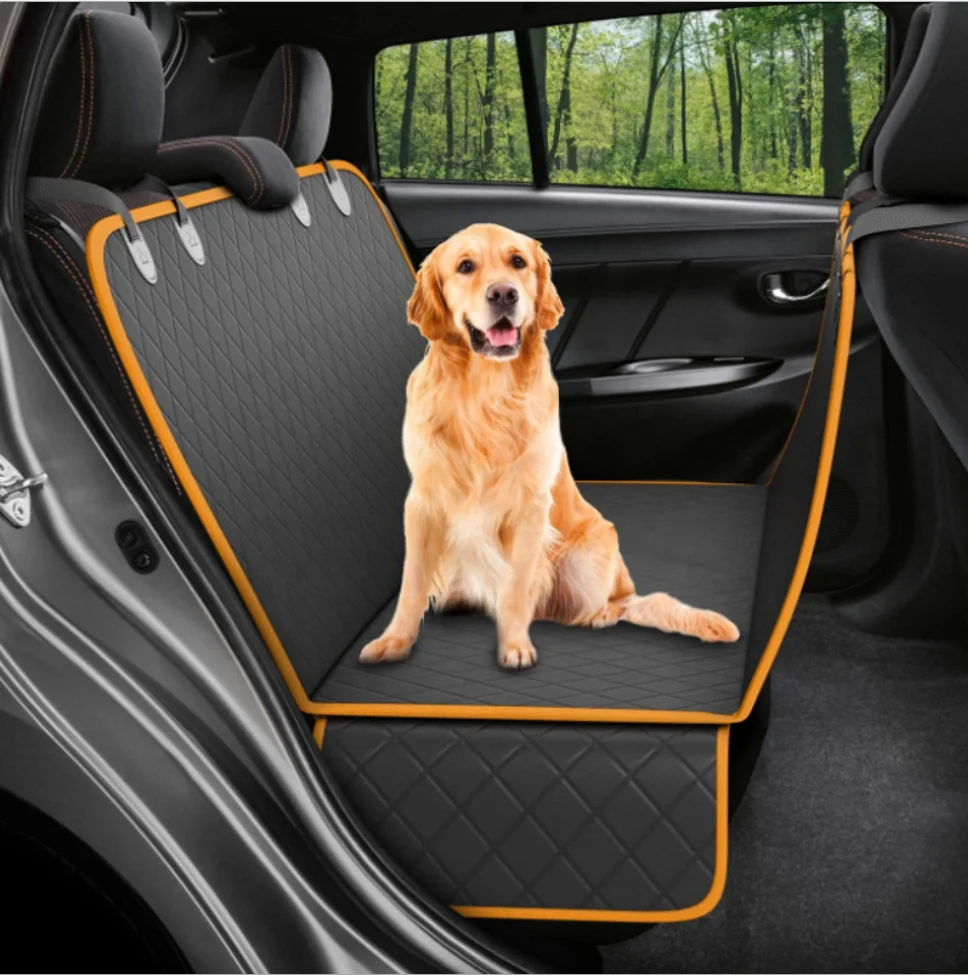 

Waterproof Pet Dog Hund Travel Car Seat Hammock Cover Couvre Sige Arrire with Side Flaps Pad Mats Accesorios Para Perro Mascota, Black