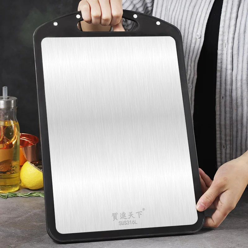 

kitchen accessories Amazon best sell Home stainless steel cutting board kitchen stainless steel chopping board