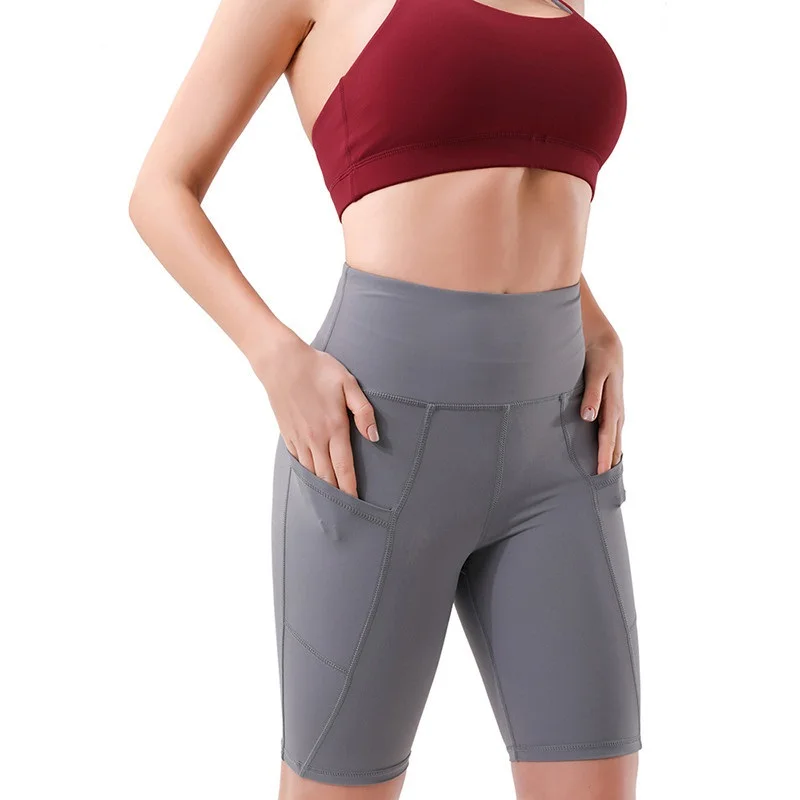 

Wholesale womens trousers retail Thick Lady Slim yoga legging factory Short Cotton Woman Fitness Pants Yoga Leggings
