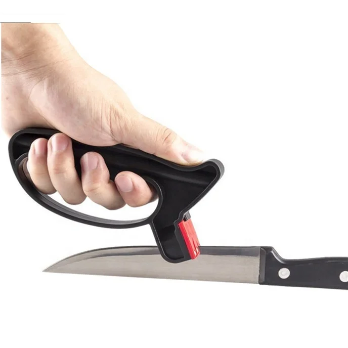 

Perfect Grindstone Cutter Sharpener Tool 2 in 1 Handheld Scissors Knife Blade Knife Sharpener, Customized