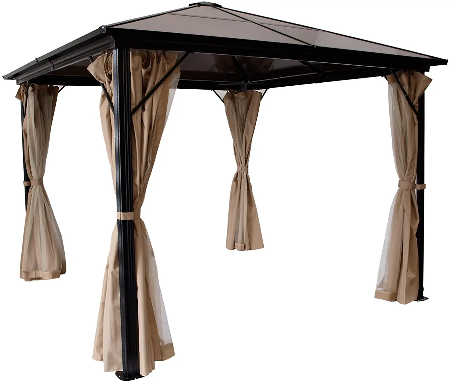 

Luxury Awnings Aluminum Outdoor garden Waterproof Material shade with PC cover