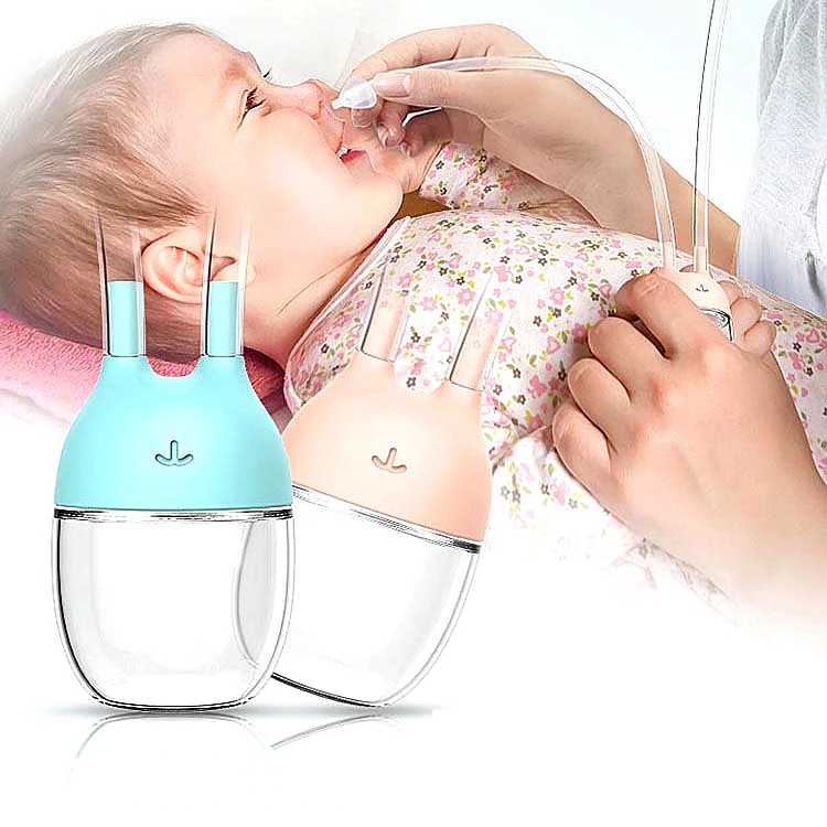 

New Mother Nose Suction for Baby, Booger Sucker for Infants, Baby Nasal Aspirator, Pink,blue,yellow
