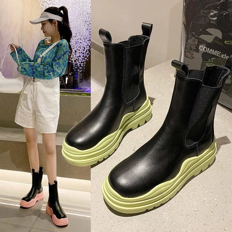 

DLL cheap wholesale 2021 waterproof ladies rain shoes woman chelsea winter boots, As picture or customized color