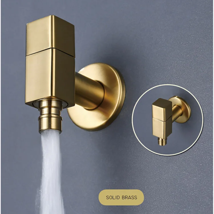 
brushed gold plated wash machine hose bib tap wash machine bibcock brass bibcock tap 