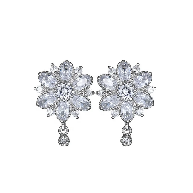 

Plated White Gold Jewelry Charm Jewellery Fashion Women Wedding Earring