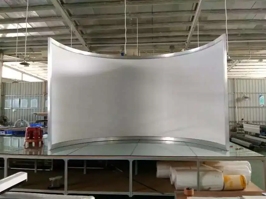 Circular Projection Screen High Gain Simulator Cylindrical Screens 180