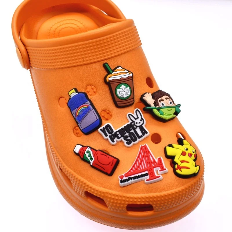 

2021 Latest Designer Logo Charms Clog shoe charms accessories, Customized