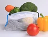 Vegetable Bags Popular Cotton Fruit And Vegetable With Drawstring Reusable Home Storage Mesh Bags Machine Washable