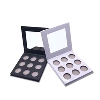 

No logo high pigment OEM makeup cosmetics custom 9 color private label empty eyeshadow palette