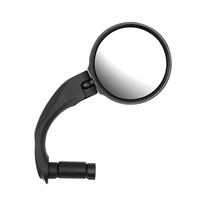 

Rotatable And Adjustable Wide Angle bike Rear View Shockproof Convex Bicycle Mirror Universal For Bike Mirror, Black