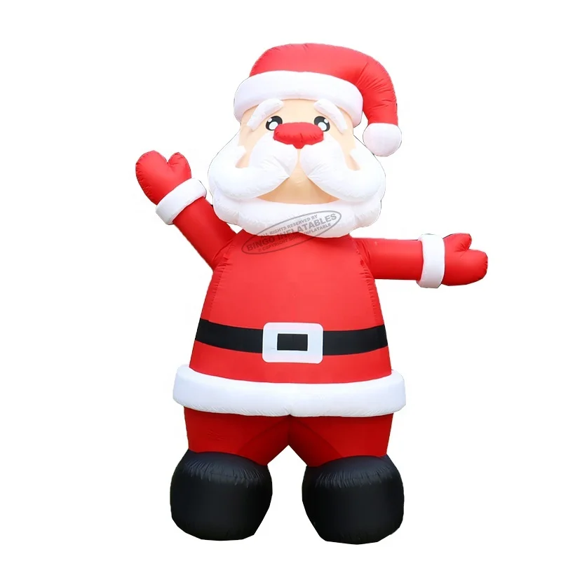 

Customized 3mH/10 ft Inflatable Santa Claus For Christmas Advertising Event Decoration - BG-A1070-2, Customized color