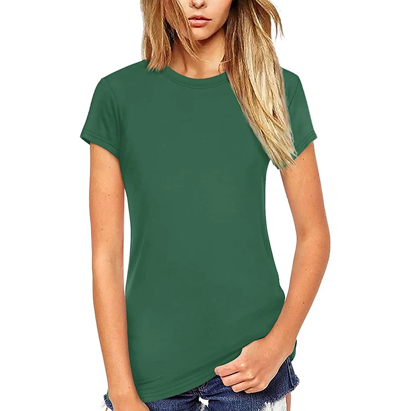 

Women Short Sleeve T Shirt Crew Neck Tee Tops Blouse