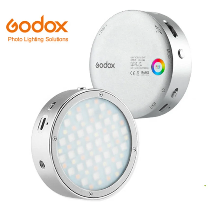 

Godox R1 RGB LED light Portable Mini Pocket Fill Light Magnetic Photography lighting Dimmable Photo Video light with scene effec