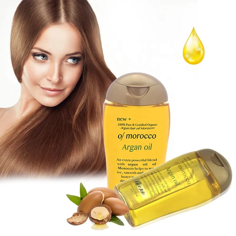 

Organic Natural Hair Care Serum Deep Moisture Smooth Restore Luster Morocco Argan Hair Oil Keratin Treatment For Dry Split Ends
