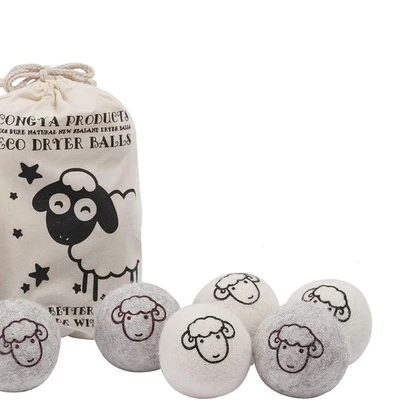 

2022 bestseller amazon organic handmade 100% new zealand wool dry balls in stock