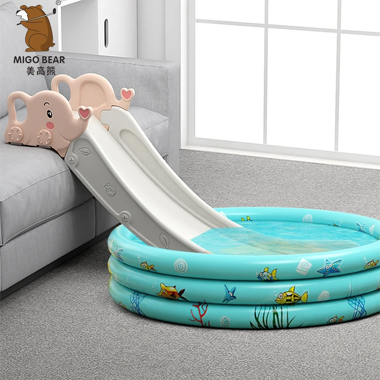 

Factory Customized Baby Slide on sofa Small Plastic Water Slide Ball Pool Slide, Blue,pink