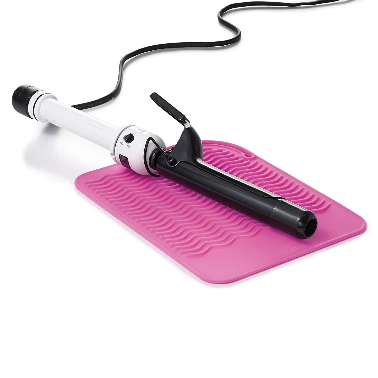 

Heat Resistant Silicone Mat Pouch For Flat Iron Curling Iron Hair Straightener Hair Curling Wands Hot Hair Tools, Red,pink,purple,black