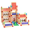 High Quality Wooden DIY Building Blocks Toy for Children