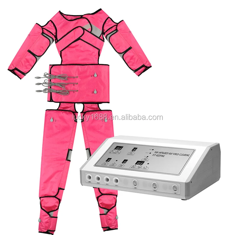 

Newest body slimming portable 3 in 1 Air Pressure presoterapia sauna blanket infrared weight loss machine, Pink/purple/silver/blue