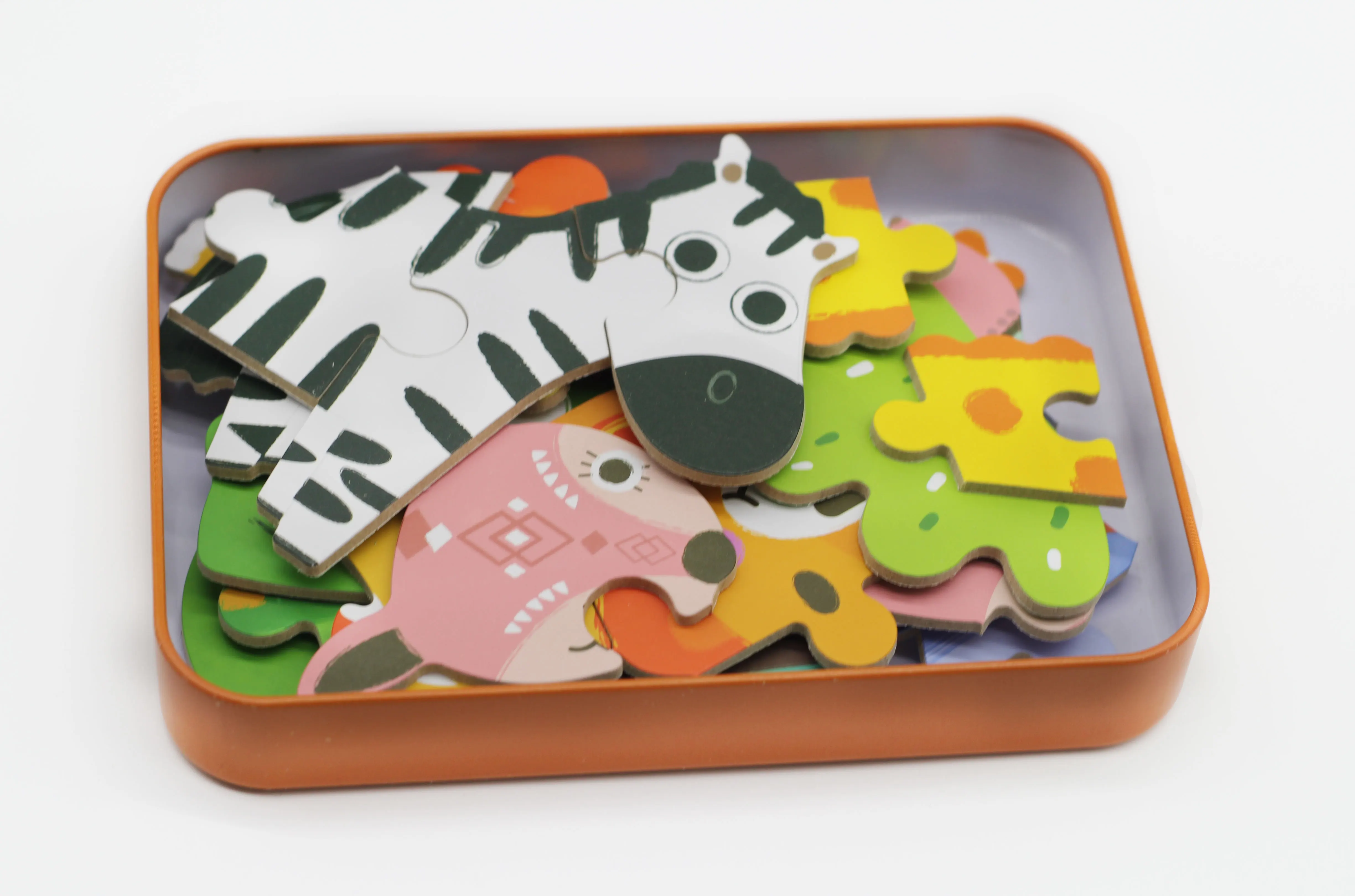 婴儿教育玩具,动物大象纸拼图