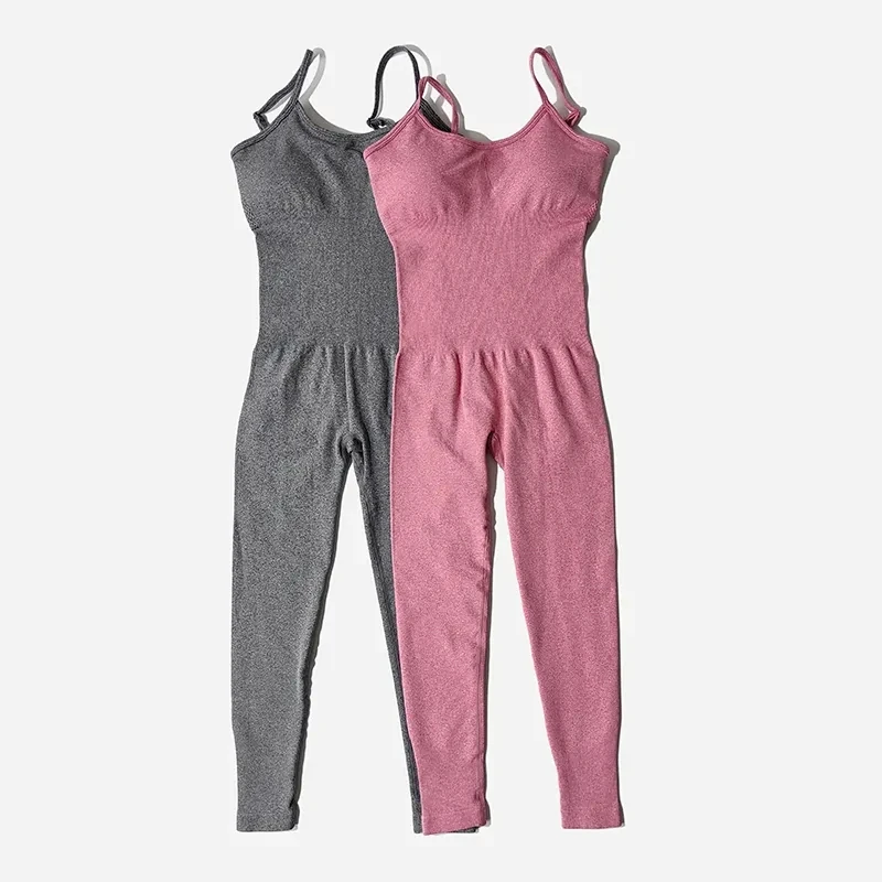 

Women's Tracksuit Yoga Set Seamless Jumpsuits One Piece Fitness Workout Rompers Sportswear Gym Set Workout Clothes For Women