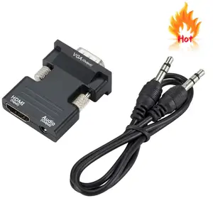 to VGA Converter Cable Audio Adapter