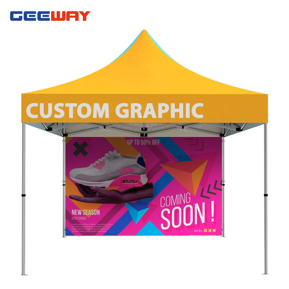 

outdoor trade show folding marquee tents gazebo custom printed promotional canopy tent for events