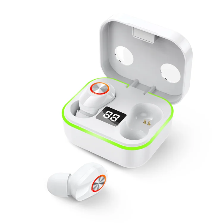 

M8 Tws BT5.0 True Wireless Headphones Headset Earbuds Lcd Digital Electric Quantity Waterproof Noise Reduction Wireless Earphone