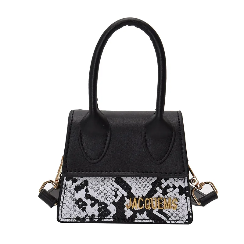 

2021 ladies Mini Snake cross body Handbag fashion Small Bag Shoulder Purse 2021, Black