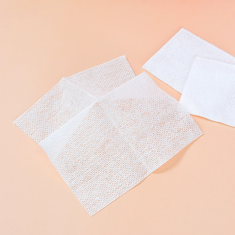 

Wholesale Cosmetic Stretch Absorbent Cotton Pads Makeup Remover For Skin Care