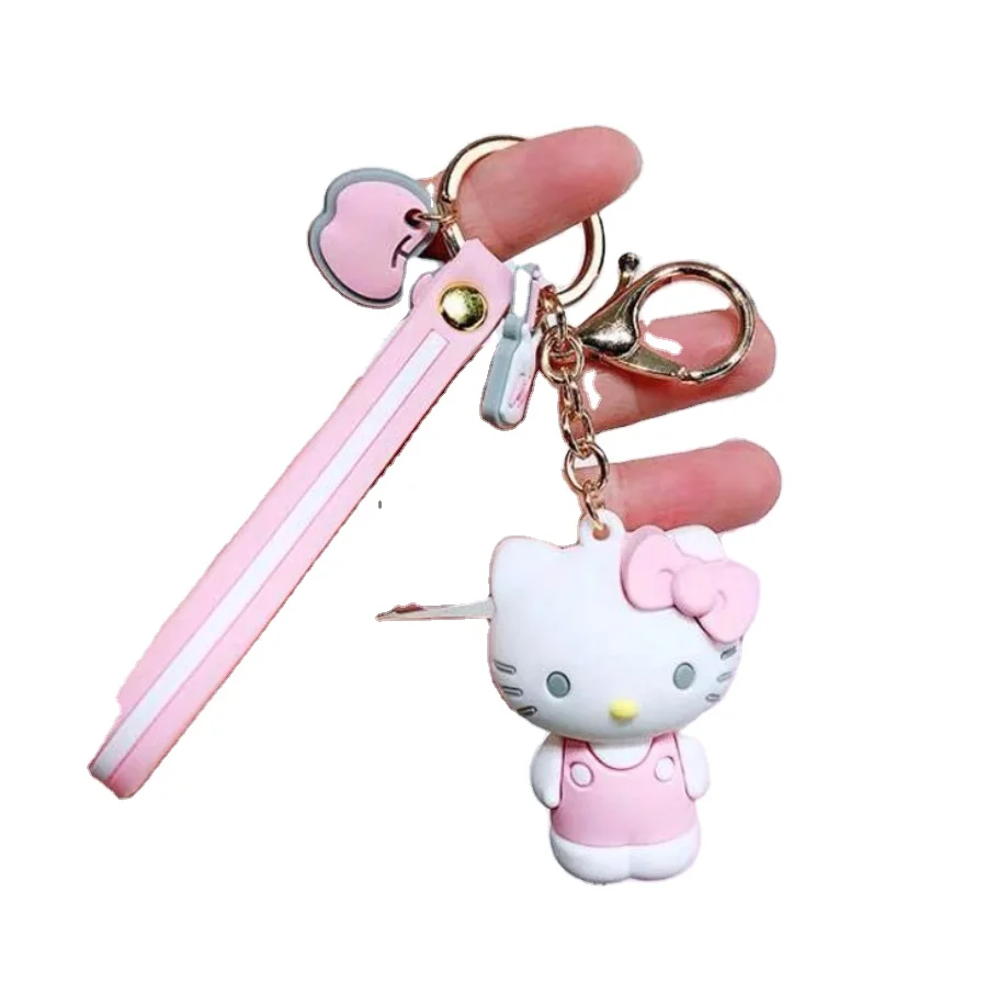 

Hellokitty accessories Figure 3D Doll Keychain Keyring Pudding Dog Melody Charms Ornaments, Colorful