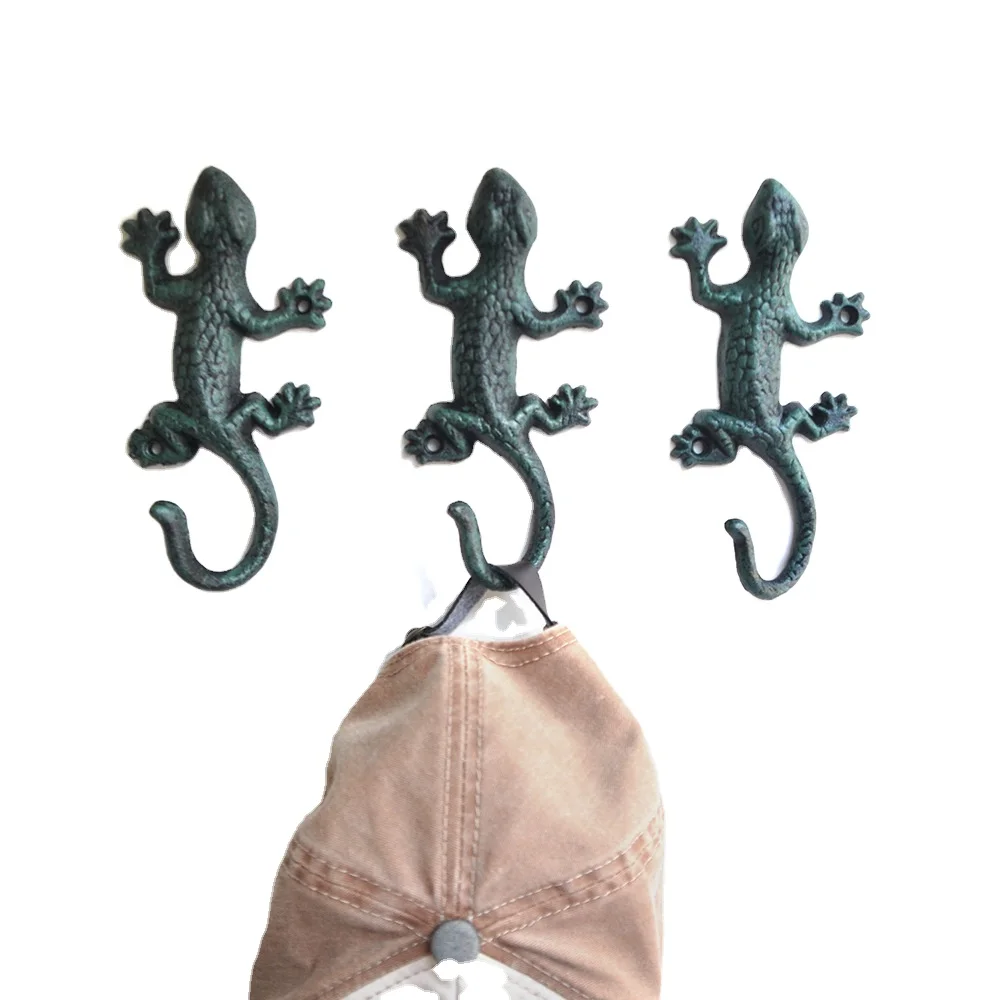 

Wholesale American iron gecko hooks made of steel metal hook for coat hat hanging hook