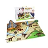 Dinosaur World Cognitive Puzzle Toys Volcano Forest Play Set