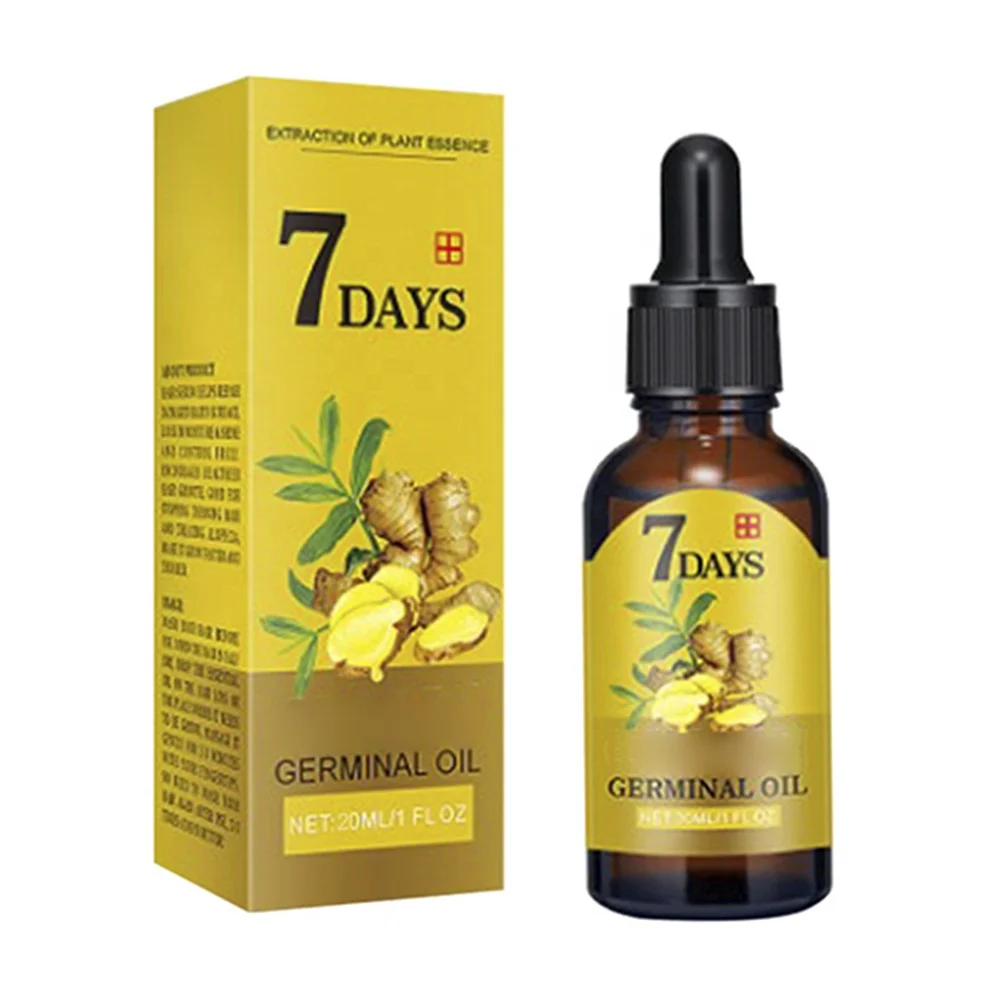 

7 Days Ginger Hair Growth Solution Curing Hair Improving hair care Nourishing anti-fall nutrient solution serum