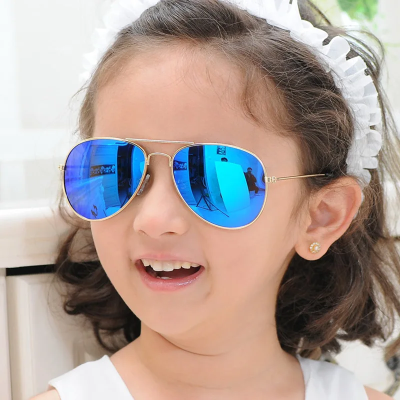 

Feiyou classic metal frame pilot kids sun glasses fashion UV400 girls shades sunglasses for oculos de sol, Customized color