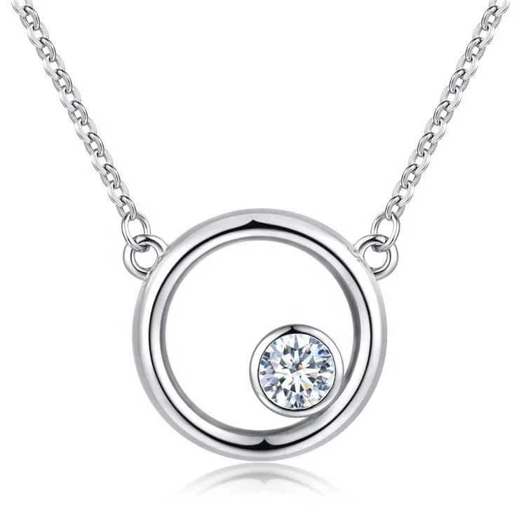 

LONGYAO Qings Mother Daughter Necklace 925 Sterling Silver Plated Platinum Necklace Jewelry 2019 Mothers Day Gift