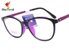 Round large cat eye frame new style memory tungsten titanium spectacle frame